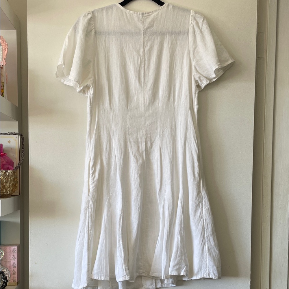 Universal Thread White Button-Front Midi Dress - Picture 8 of 9